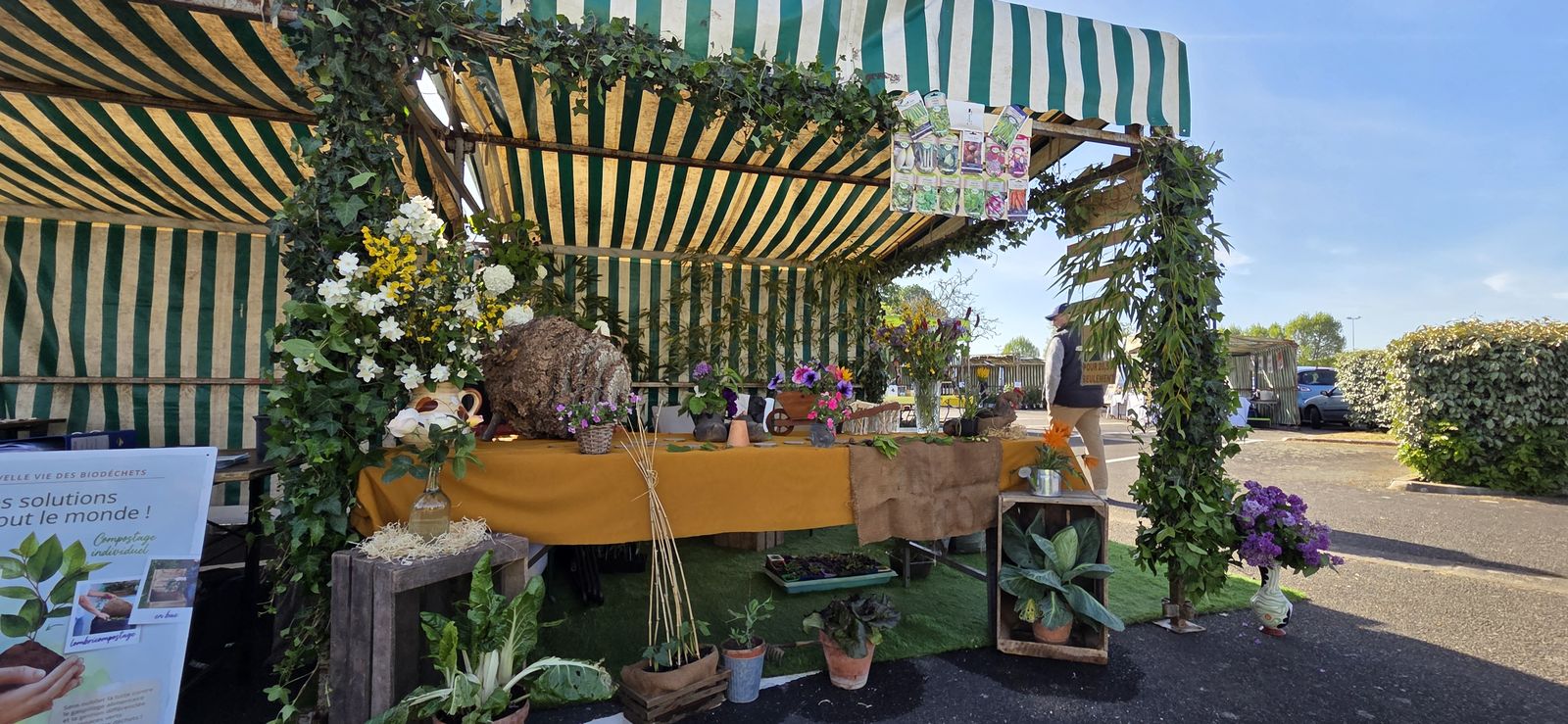 Le stand fleuri du Jardinier Sarthois à la Fête de la Terre 2026